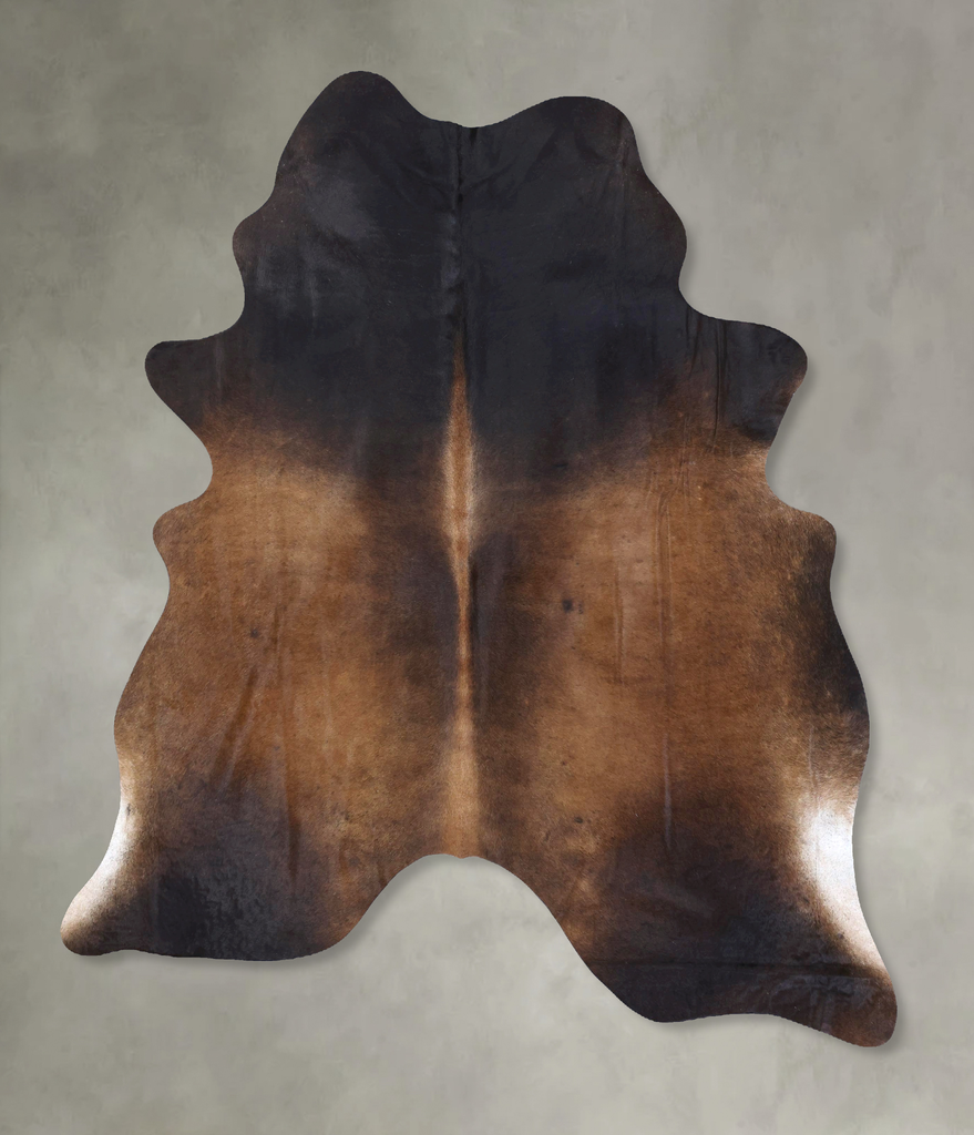 Chocolate X-Large Brazilian Cowhide Rug 7'11"H x 6'3"W #B19976 by Hudson Hides