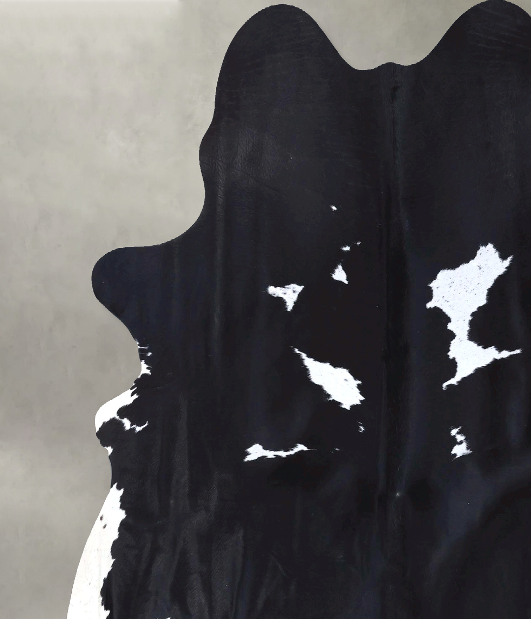 Black and White XX-Large Brazilian Cowhide Rug 7'10"H x 6'8"W #B19978 