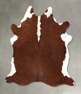 Hereford XX-Large Brazilian Cowhide Rug 8'7"H x 7'4"W #B19981 by Hudson Hides