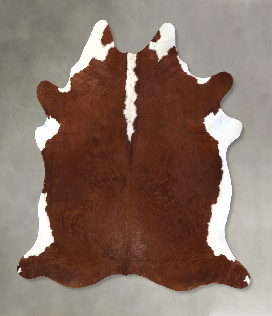 Hereford XX-Large Brazilian Cowhide Rug 8'7"H x 7'4"W #B19981 by Hudson Hides