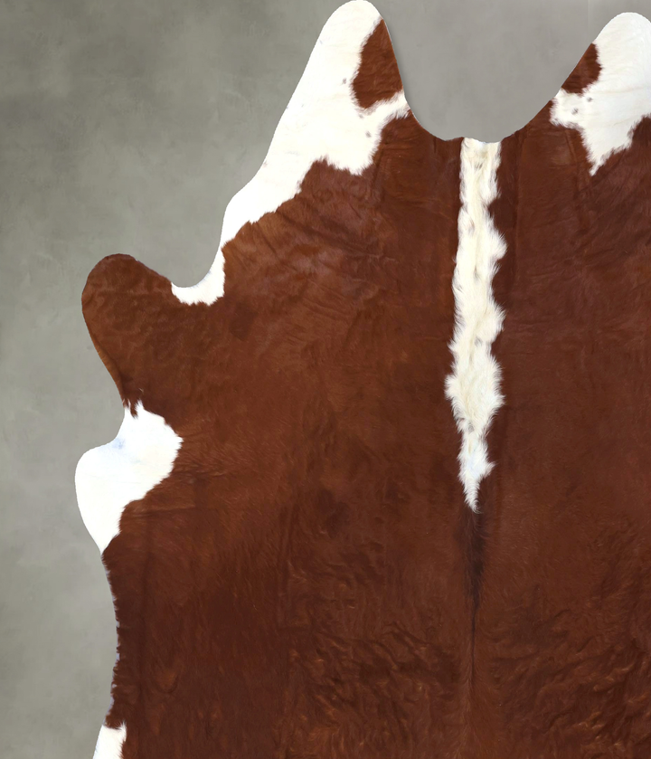 Hereford XX-Large Brazilian Cowhide Rug 8'7"H x 7'4"W #B19981 by Hudson Hides