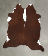Hereford XX-Large Brazilian Cowhide Rug 7'11"H x 6'6"W #B19990 by Hudson Hides