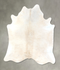 Ivory with Beige X-Large Brazilian Cowhide Rug 7'1