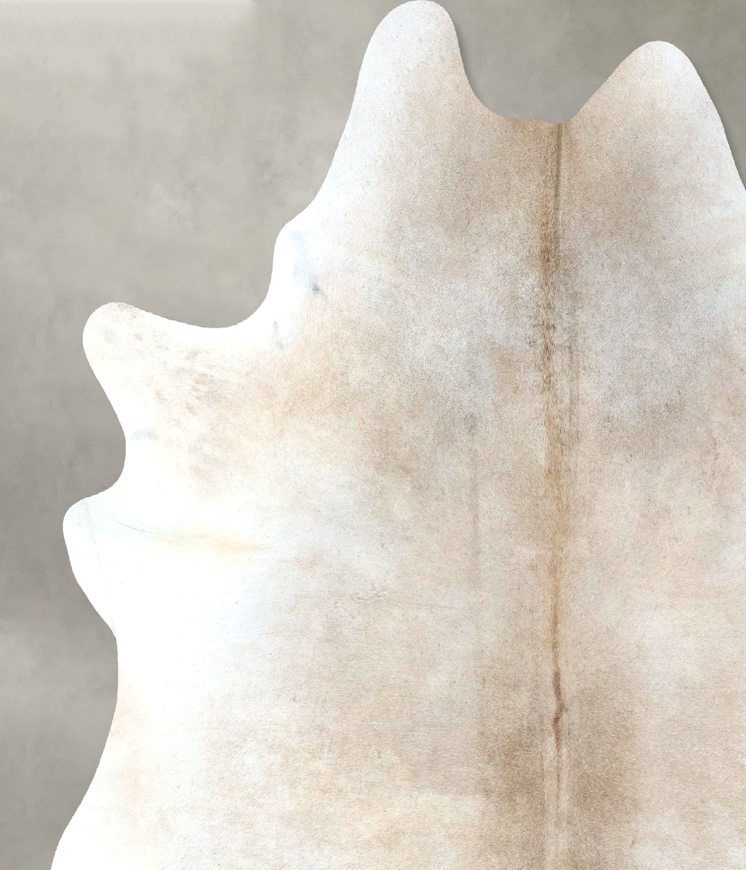 Ivory with Beige XX-Large Brazilian Cowhide Rug 8'0"H x 6'5"W #B19999 