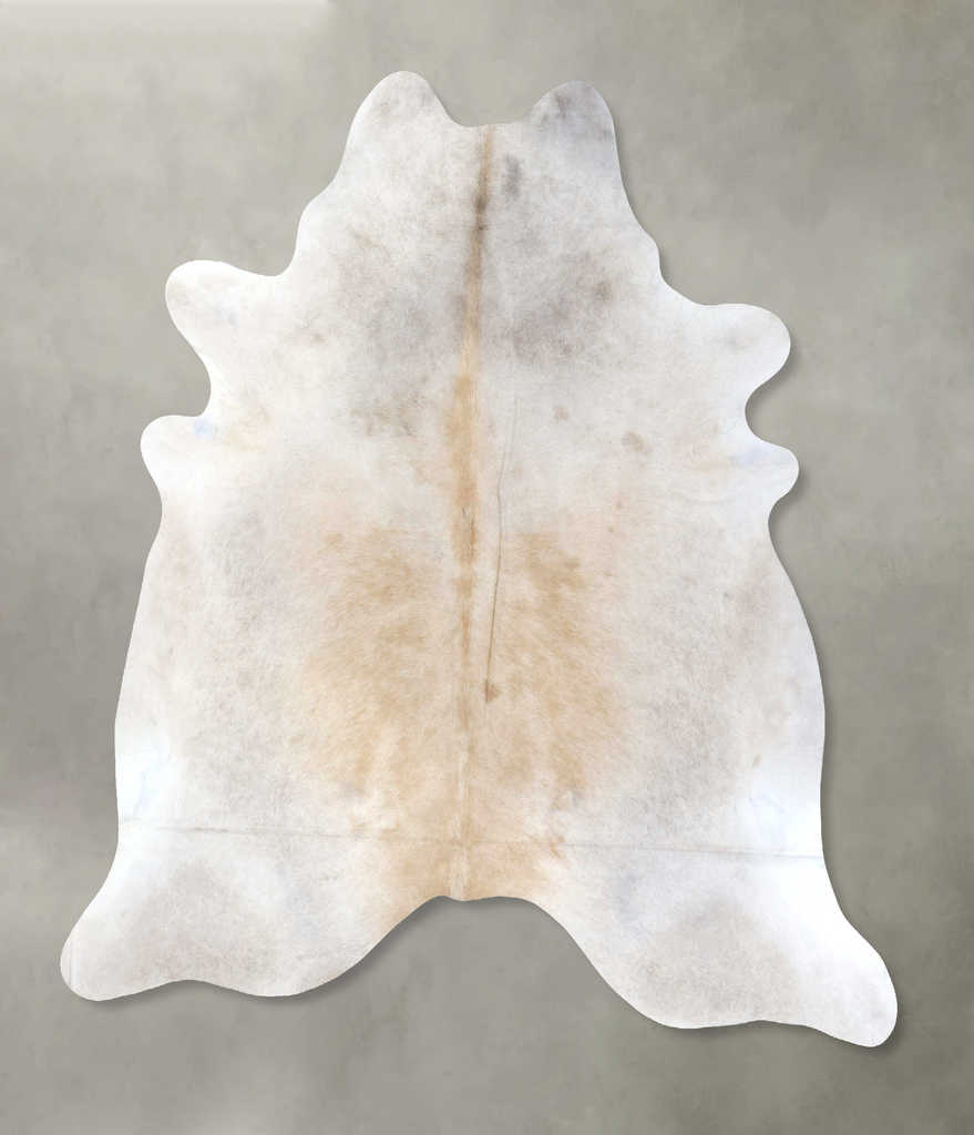 Grey with Beige XX-Large Brazilian Cowhide Rug 8'3"H x 7'4"W #B20010 by Hudson Hides