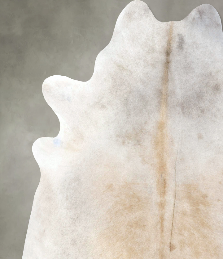 Grey with Beige XX-Large Brazilian Cowhide Rug 8'3"H x 7'4"W #B20010 by Hudson Hides