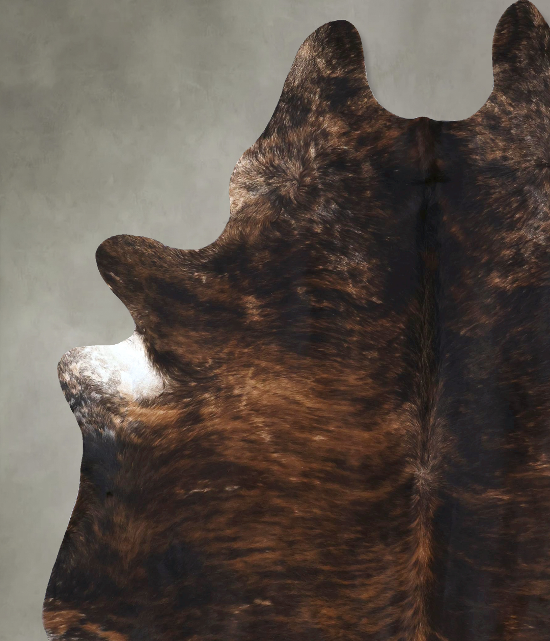 Dark Brindle XX-Large Brazilian Cowhide Rug 9'0"H x 7'0"W #B20011 by H
