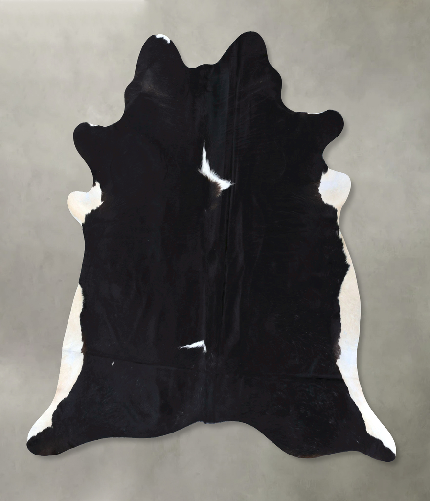 Black and White XX-Large Brazilian Cowhide Rug 8'2"H x 7'5"W #B20012 by Hudson Hides