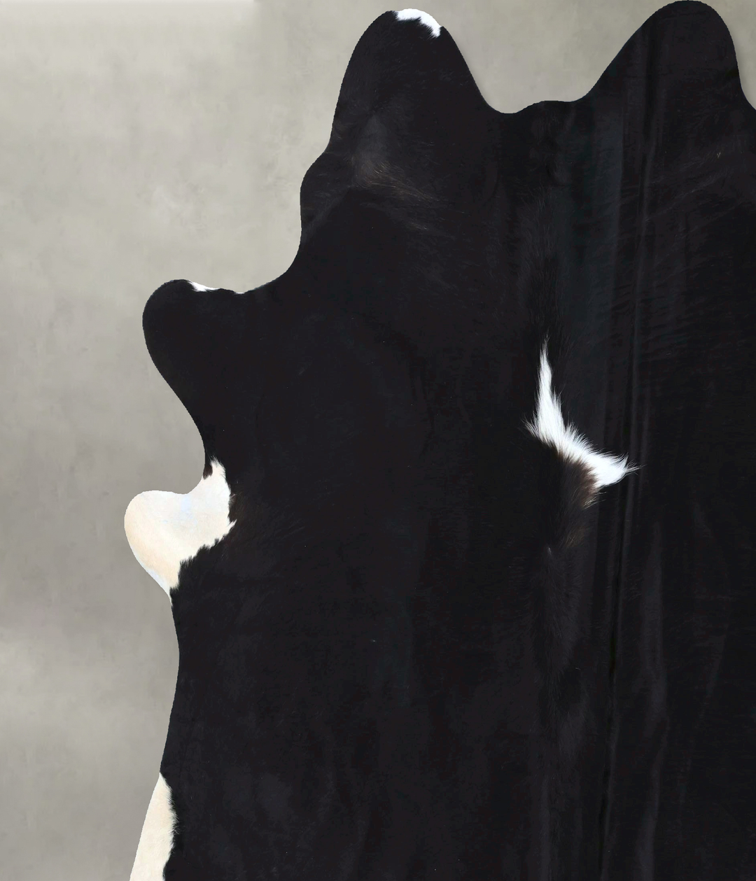 Black and White XX-Large Brazilian Cowhide Rug 8'2"H x 7'5"W #B20012 b