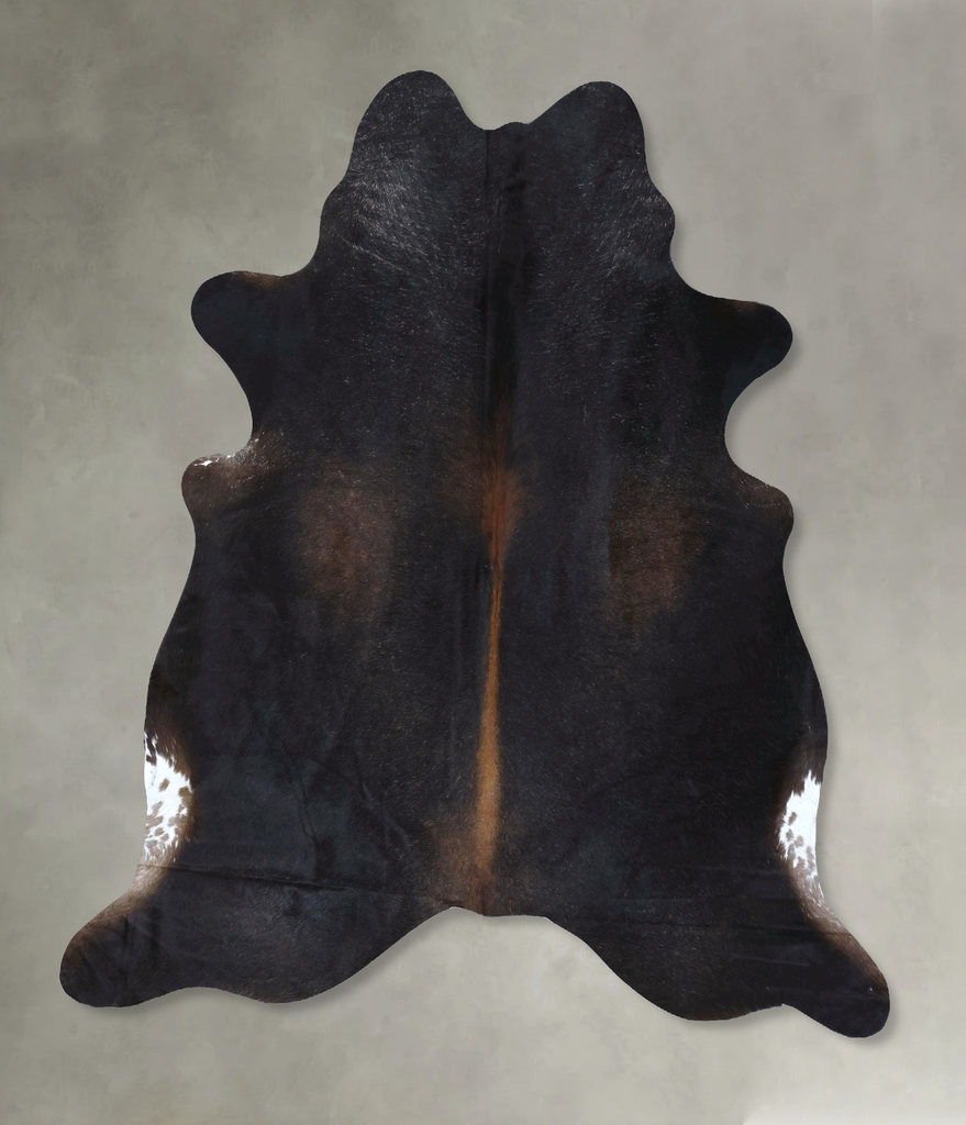 Chocolate XX-Large Brazilian Cowhide Rug 7'9"H x 6'9"W #B20013 by Hudson Hides