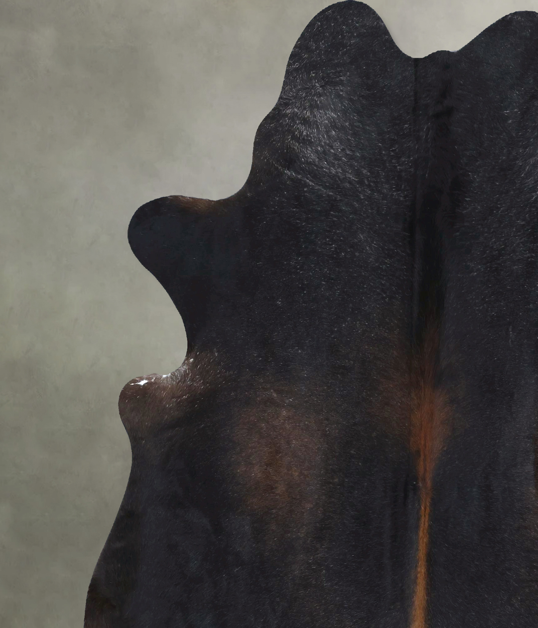 Chocolate XX-Large Brazilian Cowhide Rug 7'9"H x 6'9"W #B20013 by Huds