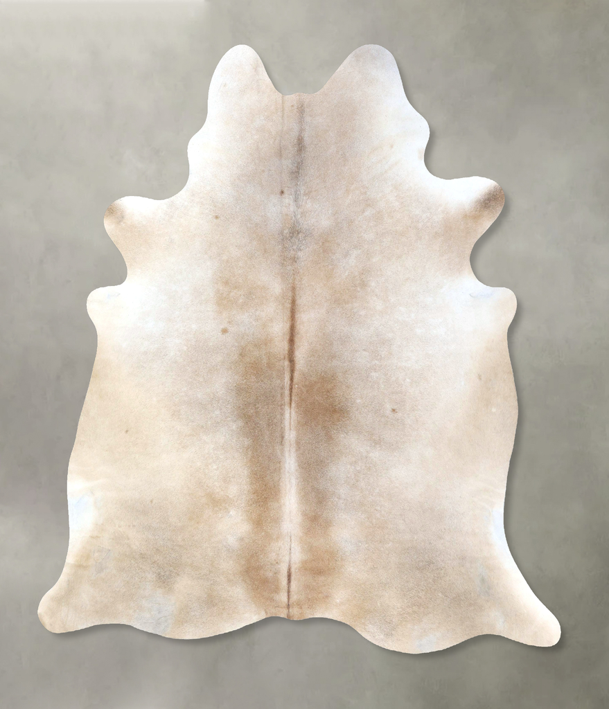 Light Caramel X-Large Brazilian Cowhide Rug 7'6"H x 6'6"W #B20014 by Hudson Hides