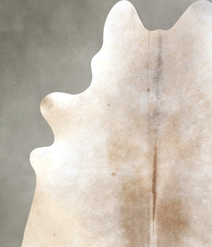 Light Caramel X-Large Brazilian Cowhide Rug 7'6"H x 6'6"W #B20014 by Hudson Hides