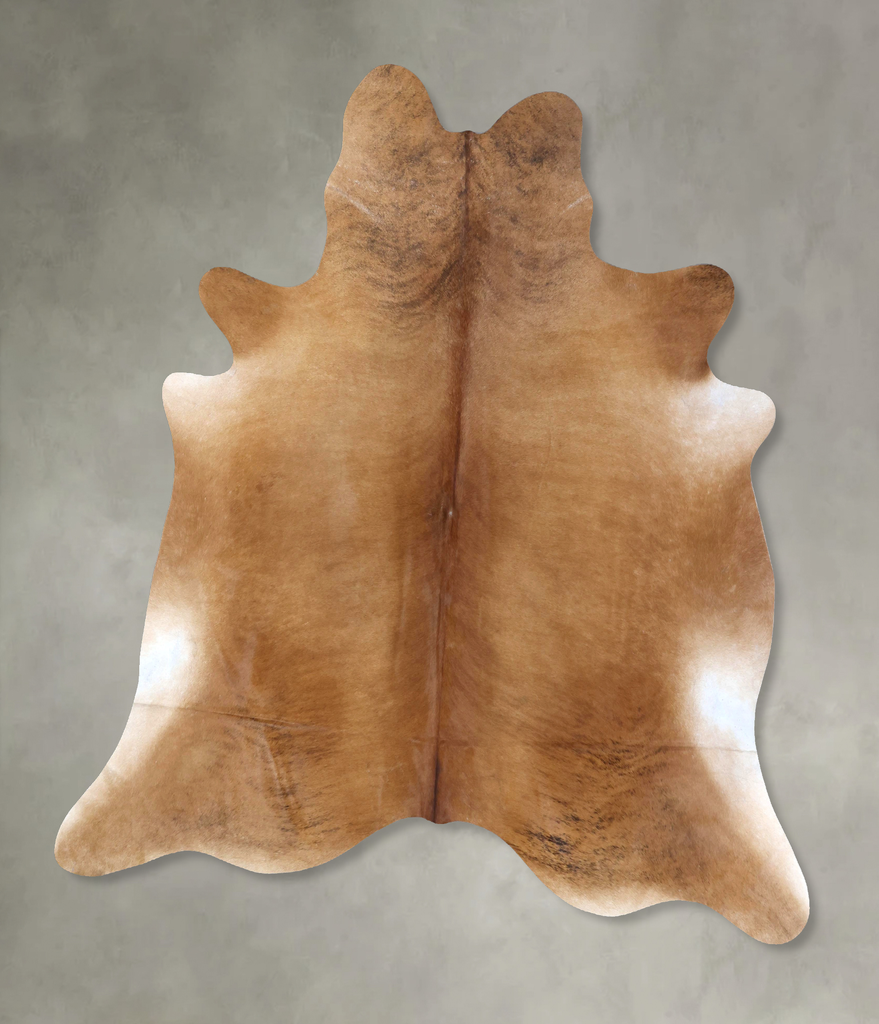 Solid Brown XX-Large Brazilian Cowhide Rug 8'4"H x 7'7"W #B20016 by Hudson Hides