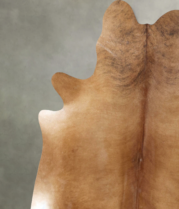 Solid Brown XX-Large Brazilian Cowhide Rug 8'4"H x 7'7"W #B20016 by Hudson Hides