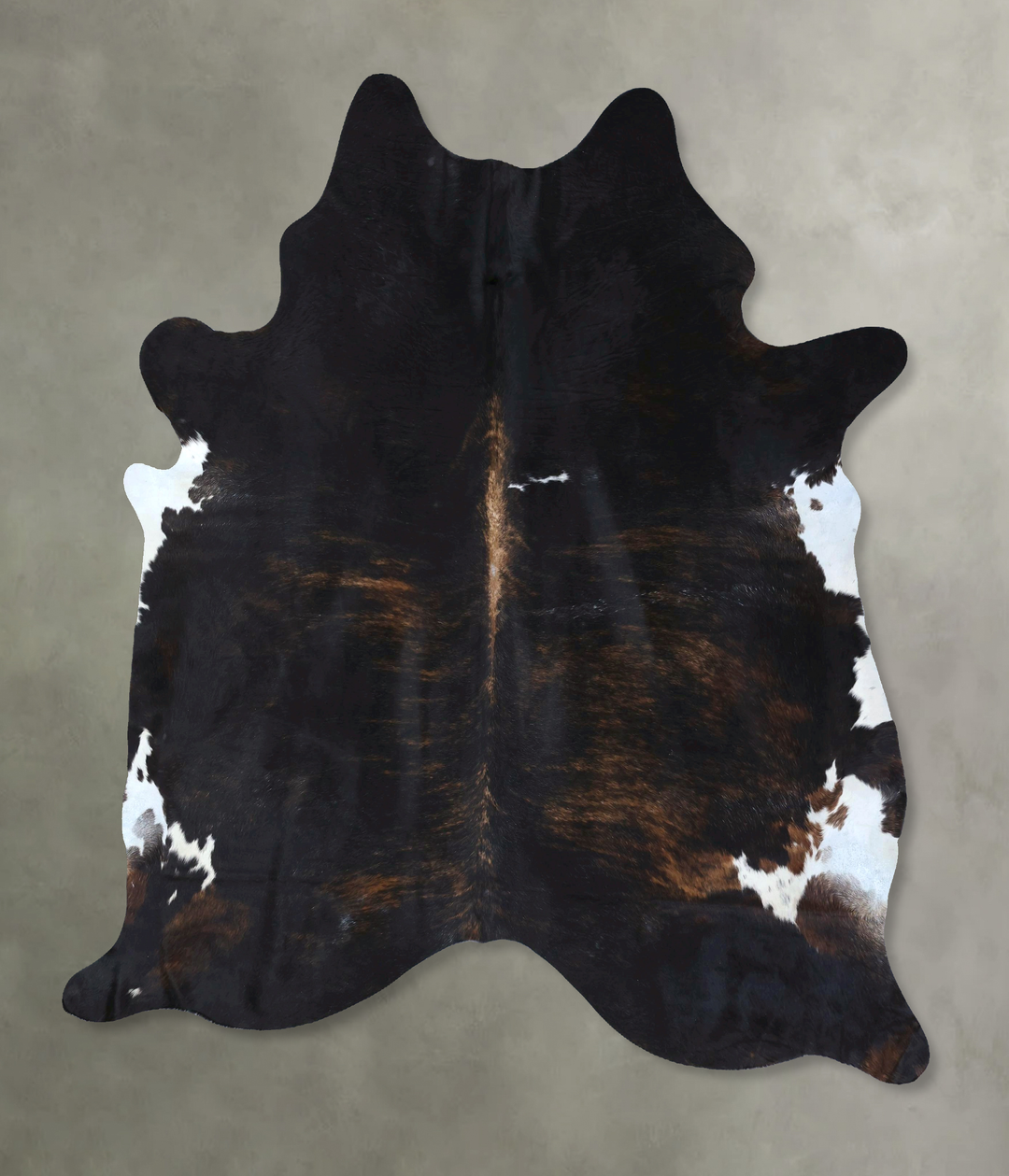 Dark Brindle X-Large Brazilian Cowhide Rug 7'10"H x 6'3"W #B20018 by H