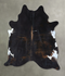 Dark Brindle X-Large Brazilian Cowhide Rug 7'10