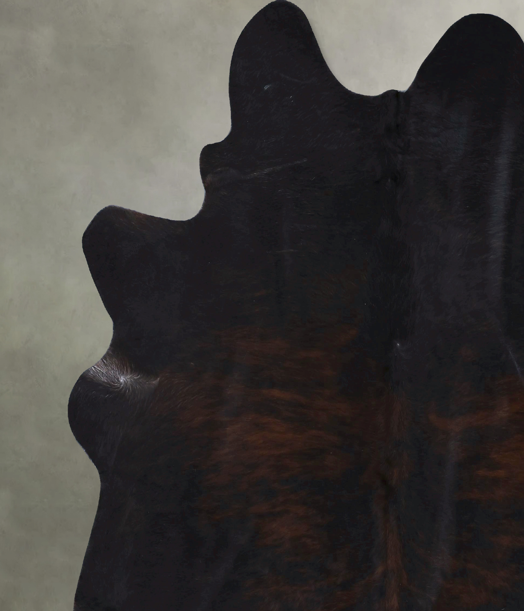 Dark Brindle XX-Large Brazilian Cowhide Rug 8'2"H x 7'7"W #B20019 by H