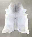 Medium Grey XX-Large Brazilian Cowhide Rug 8'0"H x 7'1"W #B20021 by Hudson Hides