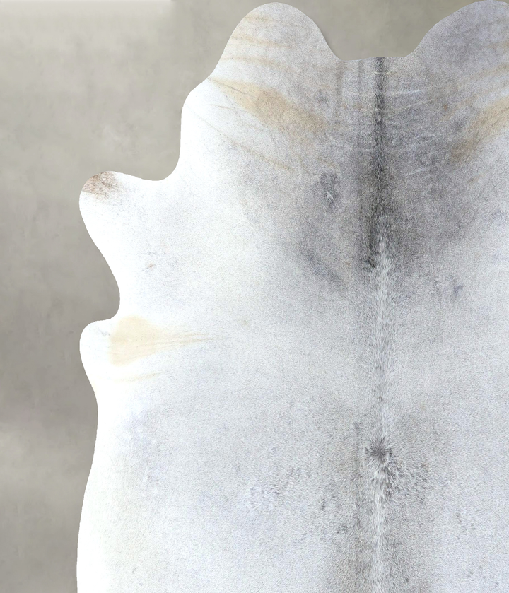 Medium Grey XX-Large Brazilian Cowhide Rug 8'0"H x 7'1"W #B20021 by Hudson Hides