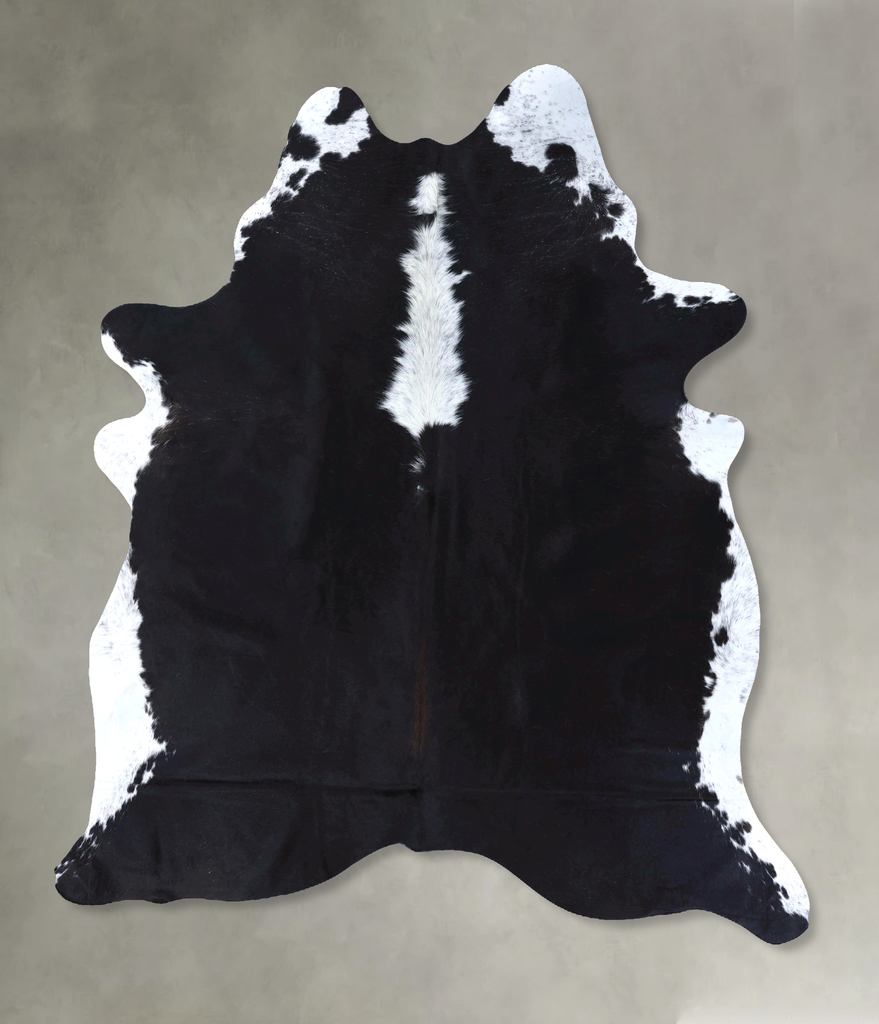 Black and White XX-Large Brazilian Cowhide Rug 8'3"H x 6'4"W #B20023 by Hudson Hides