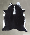Black and White XX-Large Brazilian Cowhide Rug 8'3