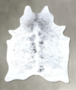 Salt and Pepper Black X-Large Brazilian Cowhide Rug 8'0"H x 5'10"W #B20024 by Hudson Hides