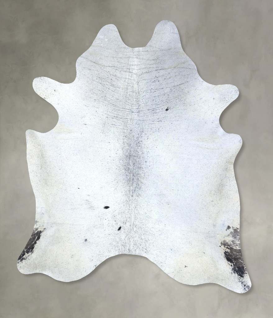 Salt and Pepper Black XX-Large Brazilian Cowhide Rug 8'3"H x 6'7"W #B20025 by Hudson Hides
