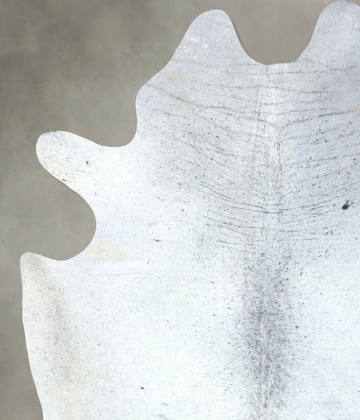 Salt and Pepper Black Cowhide Rug #B20025