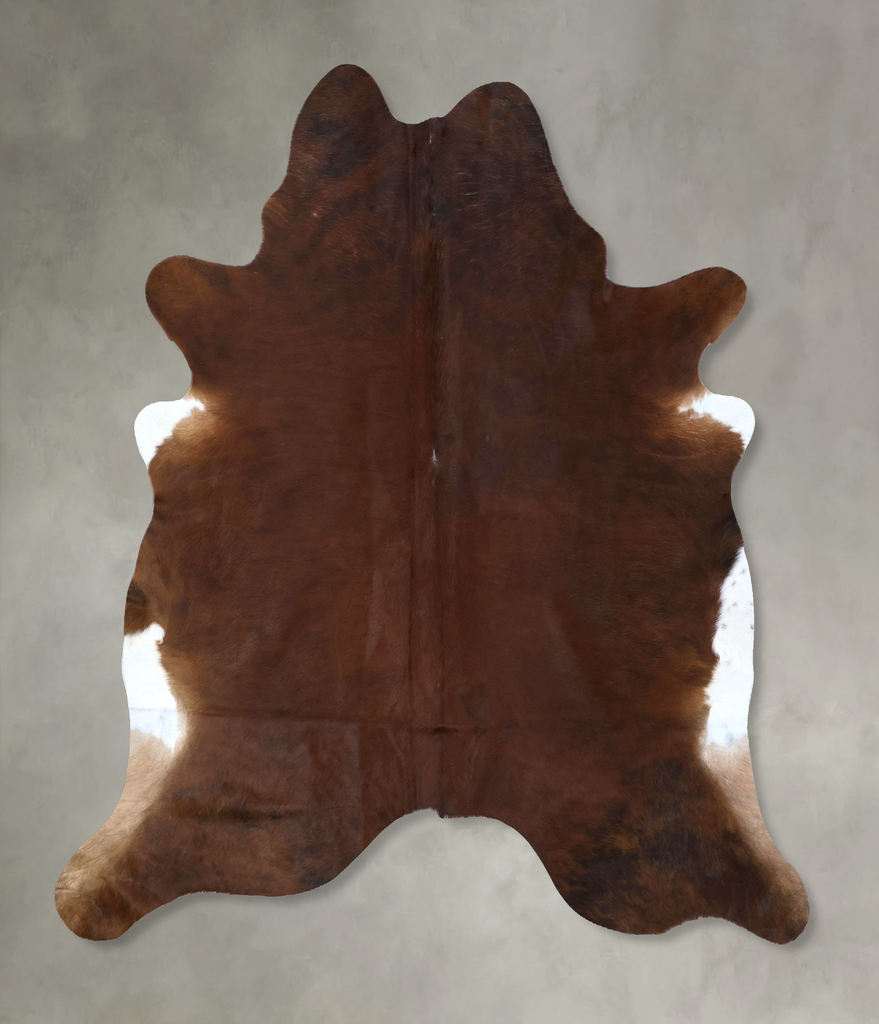 Medium Brindle X-Large Brazilian Cowhide Rug 7'2"H x 7'0"W #B20028 by Hudson Hides