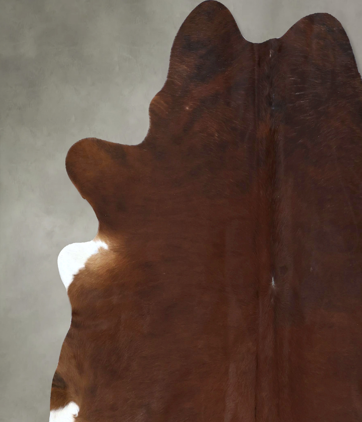 Medium Brindle X-Large Brazilian Cowhide Rug 7'2"H x 7'0"W #B20028 by Hudson Hides