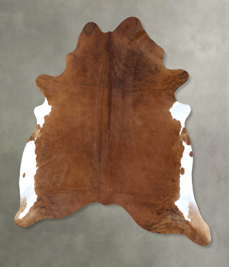 Medium Brindle XX-Large Brazilian Cowhide Rug 8'2"H x 6'5"W #B20031 by Hudson Hides