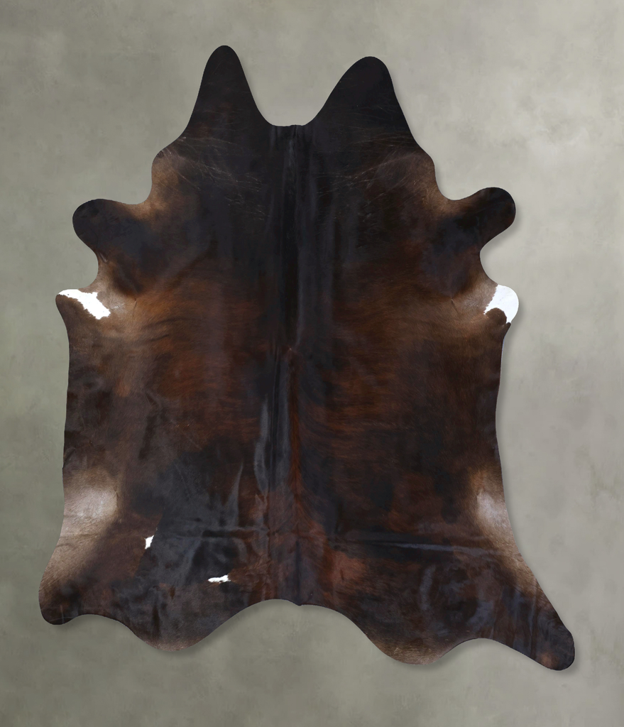 Dark Brindle XX-Large Brazilian Cowhide Rug 8'8"H x 7'8"W #B20035 by Hudson Hides