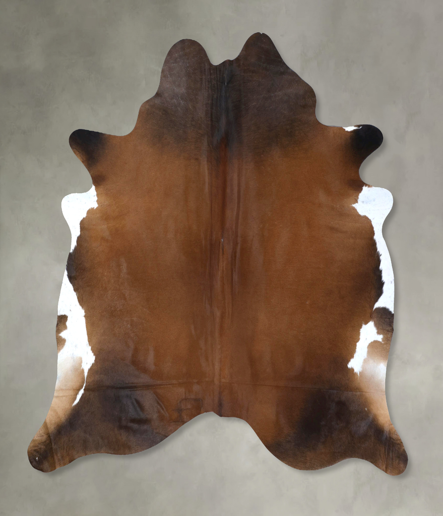 Warm Caramel XX-Large Brazilian Cowhide Rug 7'9"H x 7'7"W #B20038 by Hudson Hides