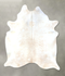 Ivory with Beige XX-Large Brazilian Cowhide Rug 8'8
