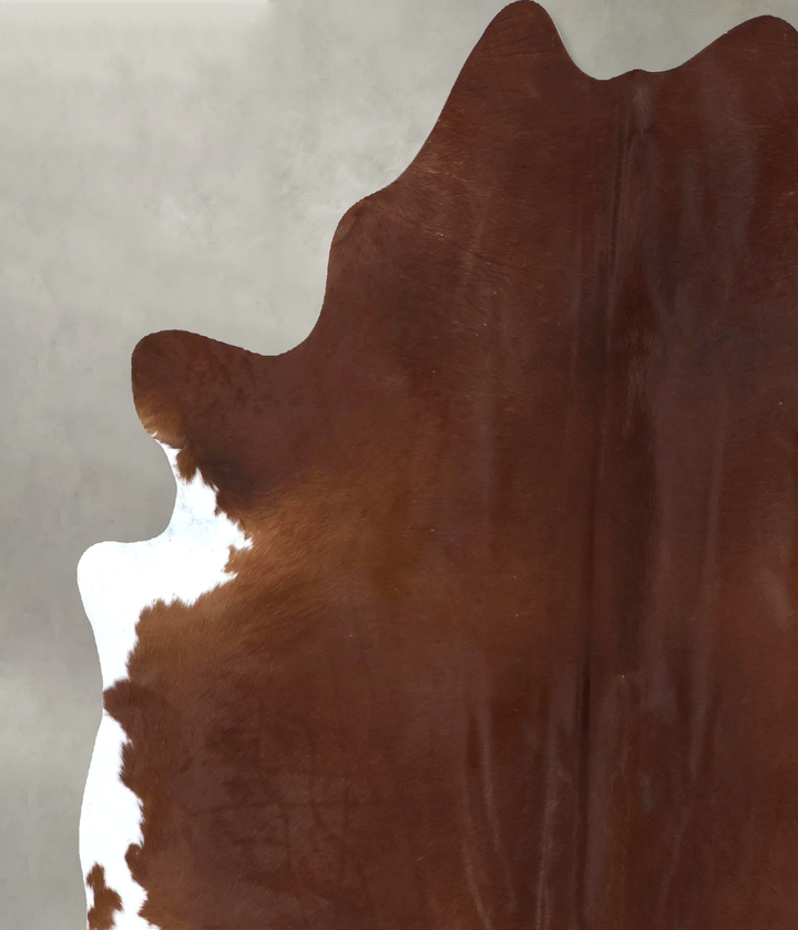 Solid Brown X-Large Brazilian Cowhide Rug 7'7"H x 6'6"W #B20049 by Hudson Hides