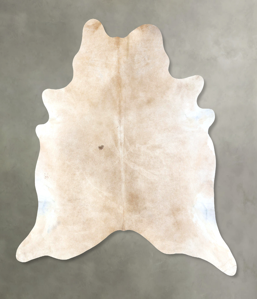 Beige XX-Large Brazilian Cowhide Rug 7'9"H x 7'3"W #B20051 by Hudson Hides