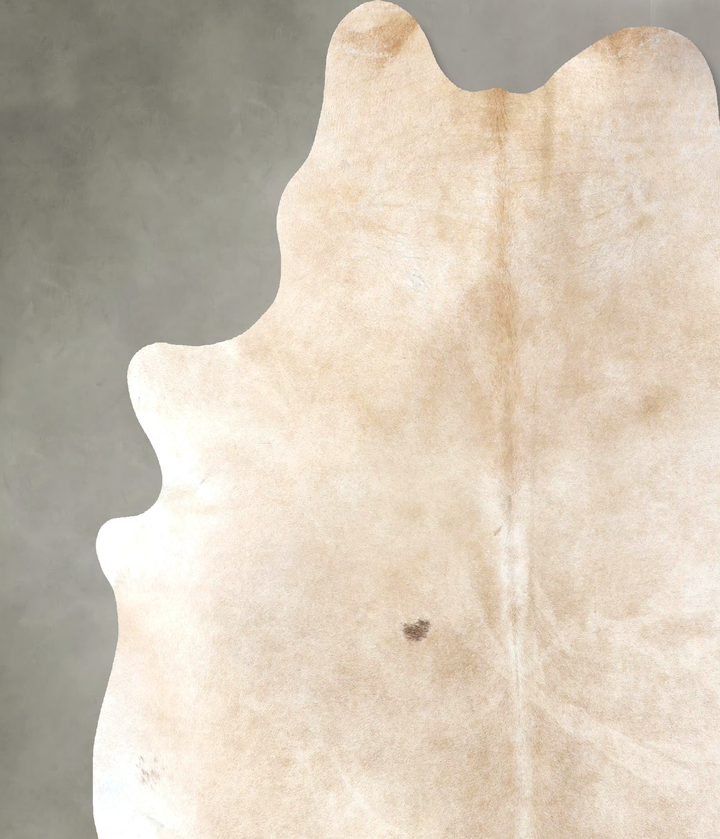 Beige XX-Large Brazilian Cowhide Rug 7'9"H x 7'3"W #B20051 by Hudson Hides