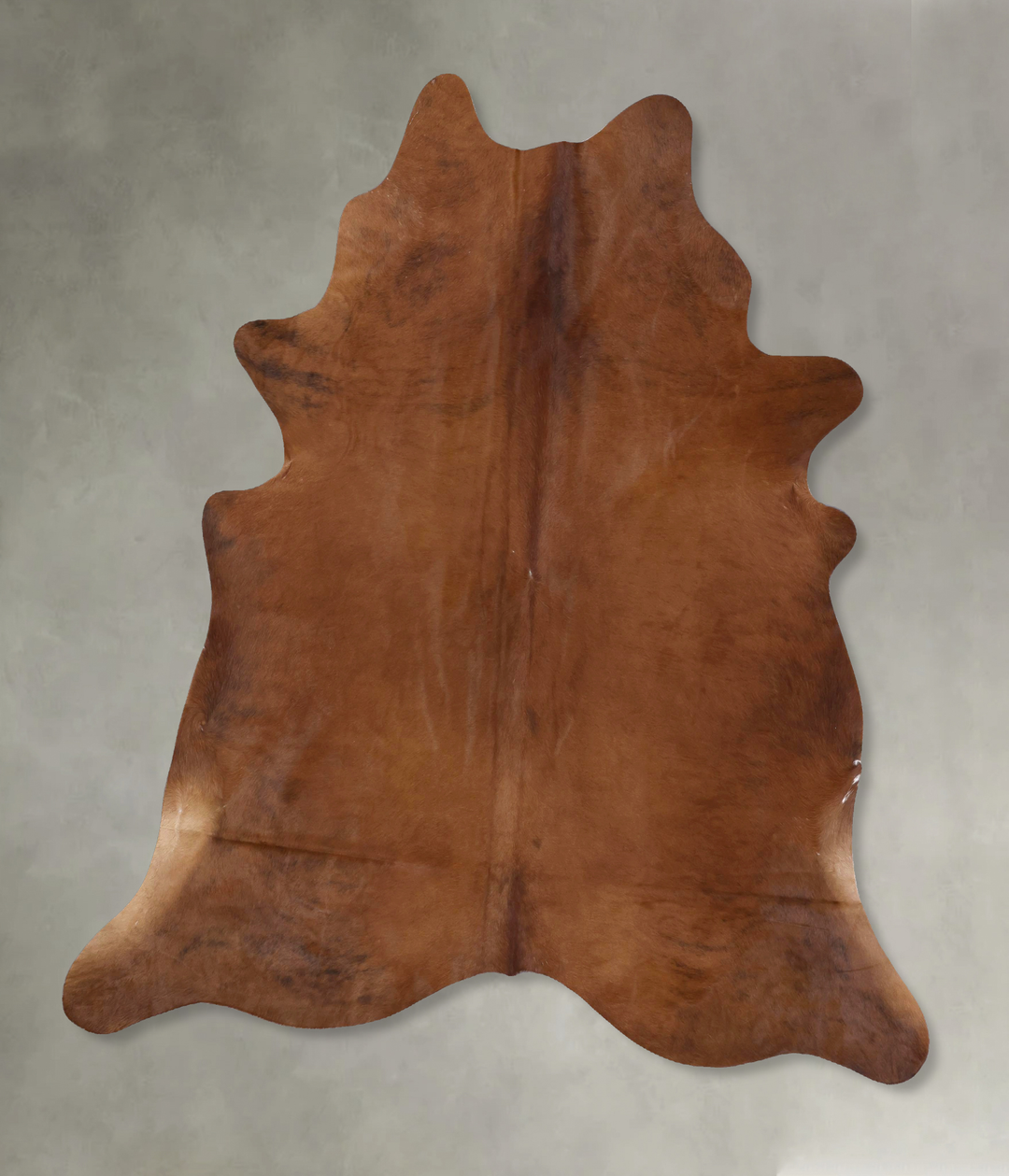 Solid Brown X-Large Brazilian Cowhide Rug 7'9"H x 6'5"W #B20053 by Hud