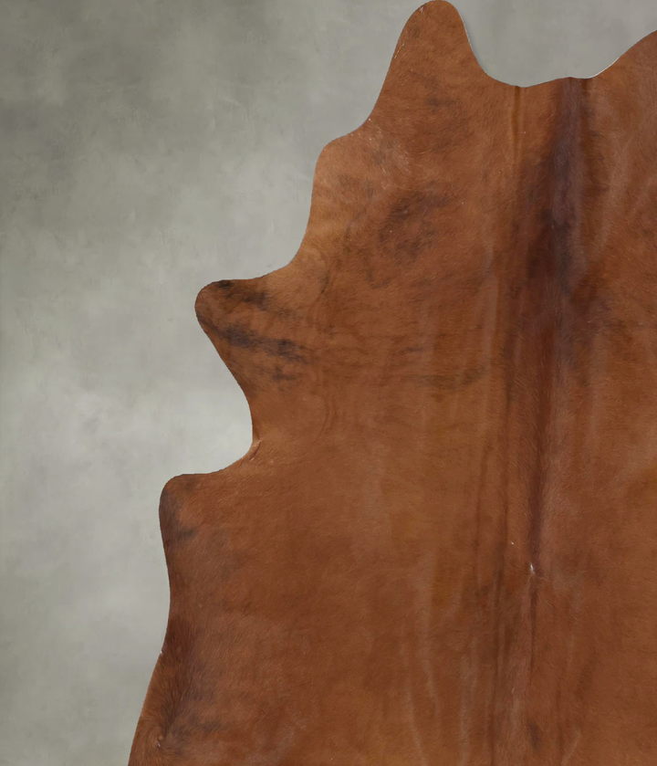 Solid Brown X-Large Brazilian Cowhide Rug 7'9"H x 6'5"W #B20053 by Hudson Hides