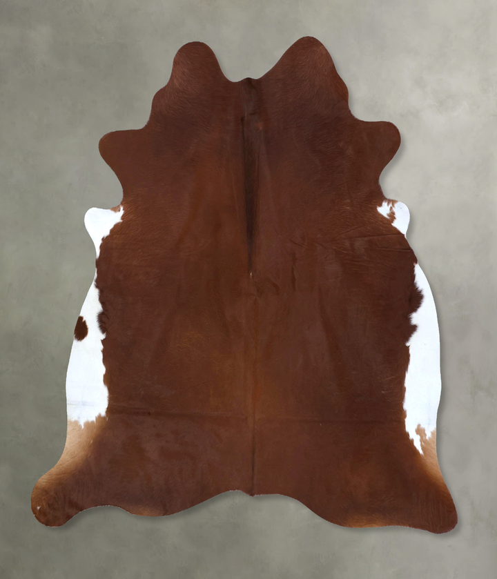 Solid Brown X-Large Brazilian Cowhide Rug 6'10"H x 6'7"W #B20055 by Hudson Hides
