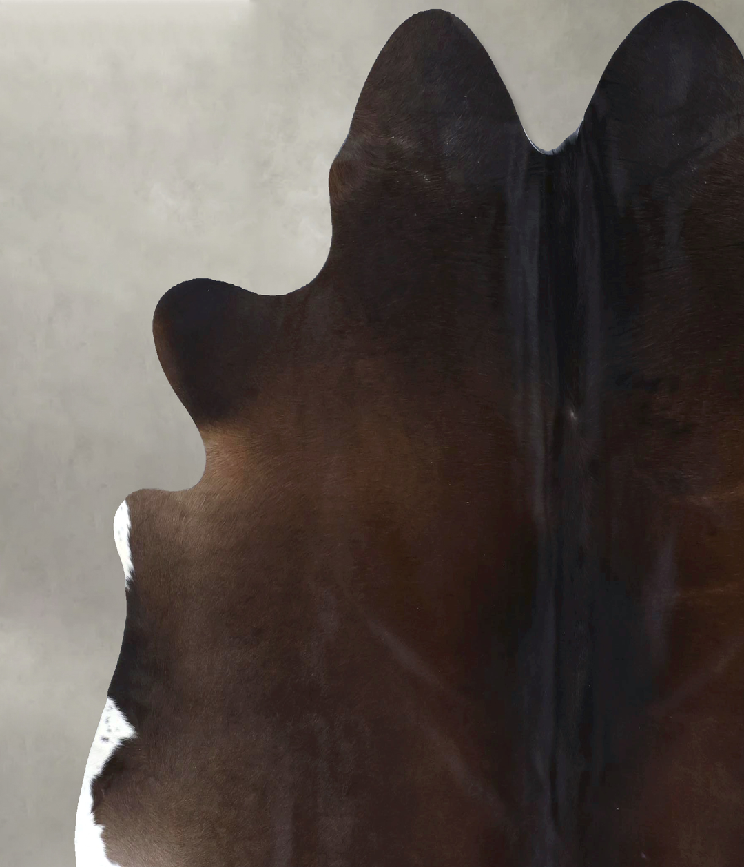 Chocolate X-Large Brazilian Cowhide Rug 7'2"H x 7'0"W #B20060 by Hudso