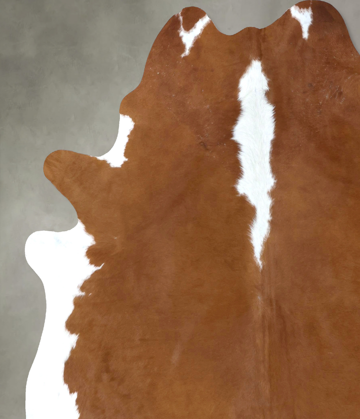 Hereford XX-Large Brazilian Cowhide Rug 8'4"H x 7'0"W #B20061 by Hudson Hides