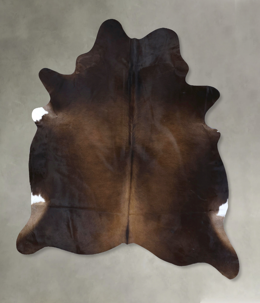 Chocolate XX-Large Brazilian Cowhide Rug 8'3"H x 6'9"W #B20064 by Hudson Hides