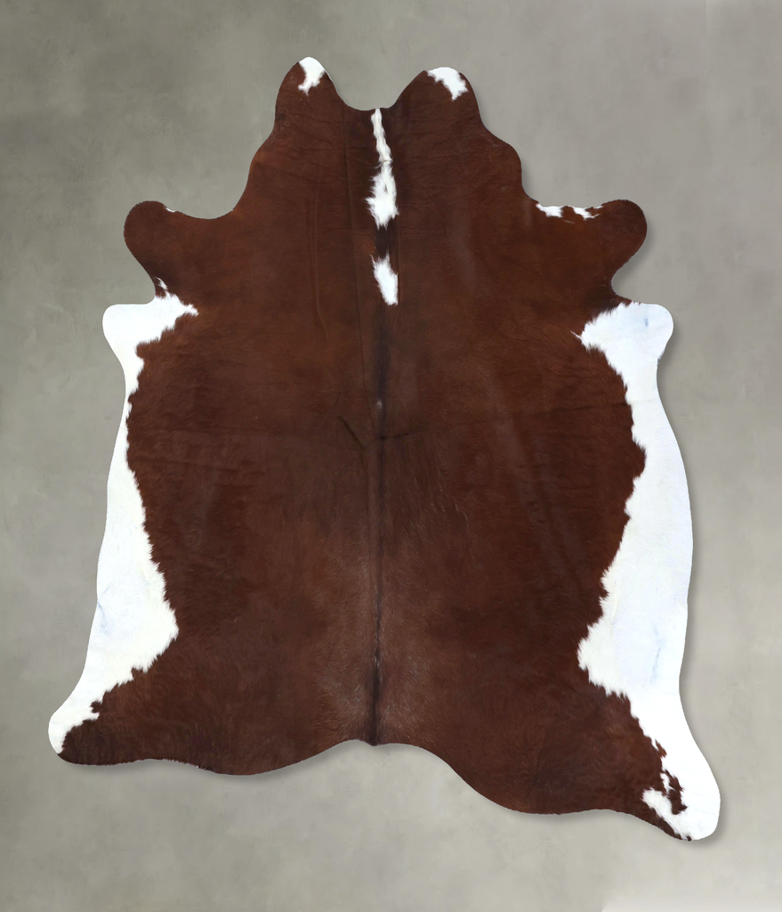 Hereford XX-Large Brazilian Cowhide Rug 7'6"H x 6'10"W #B20065 by Hudson Hides