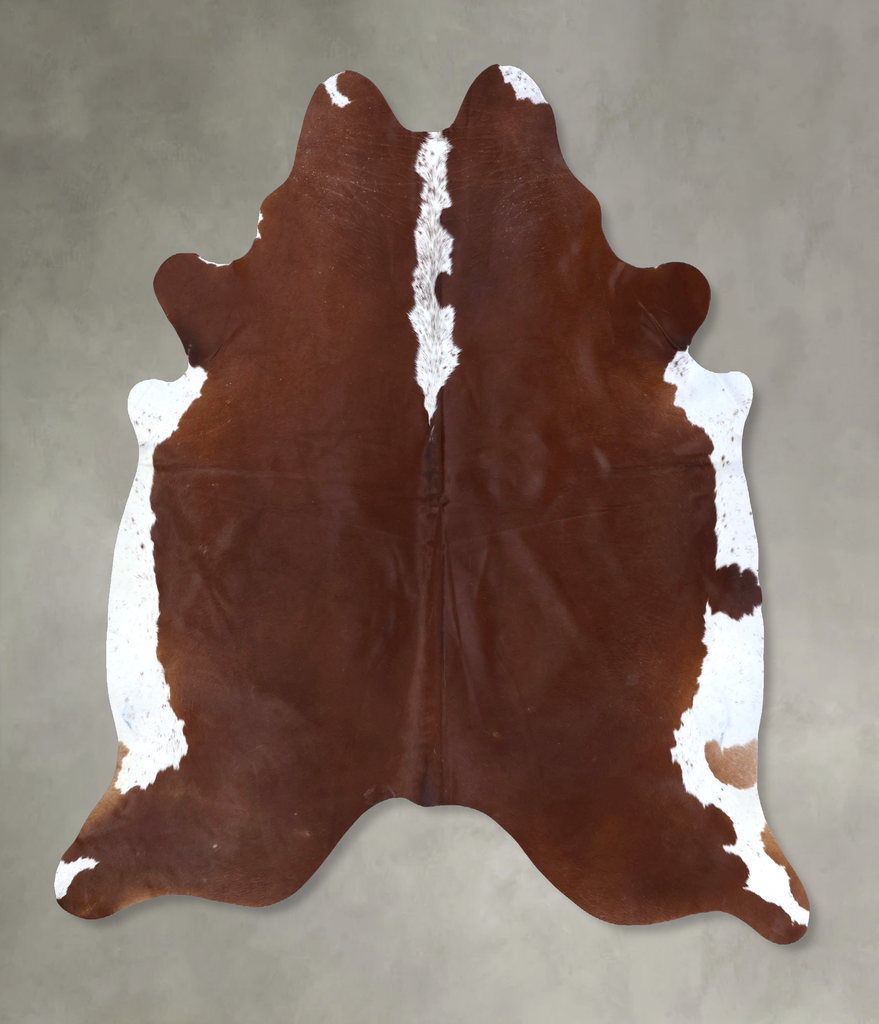 Hereford XX-Large Brazilian Cowhide Rug 7'9"H x 7'3"W #B20066 by Hudson Hides