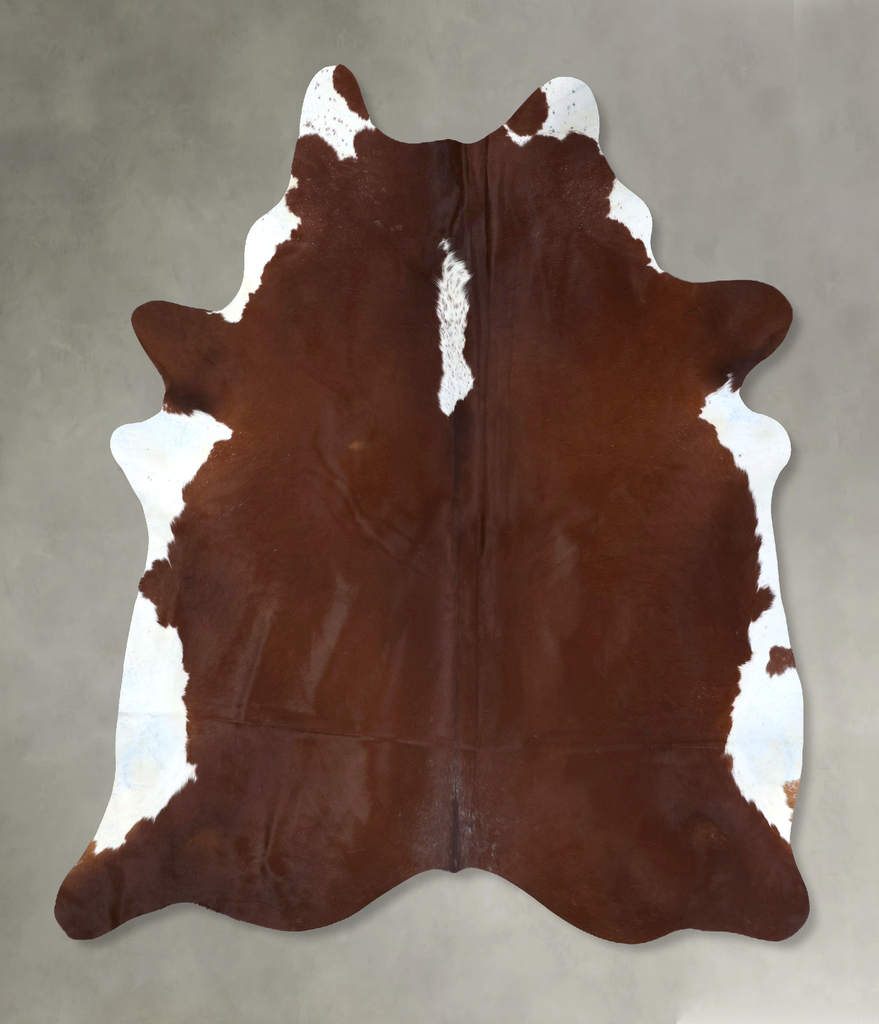 Hereford XX-Large Brazilian Cowhide Rug 8'2"H x 6'11"W #B20067 by Hudson Hides