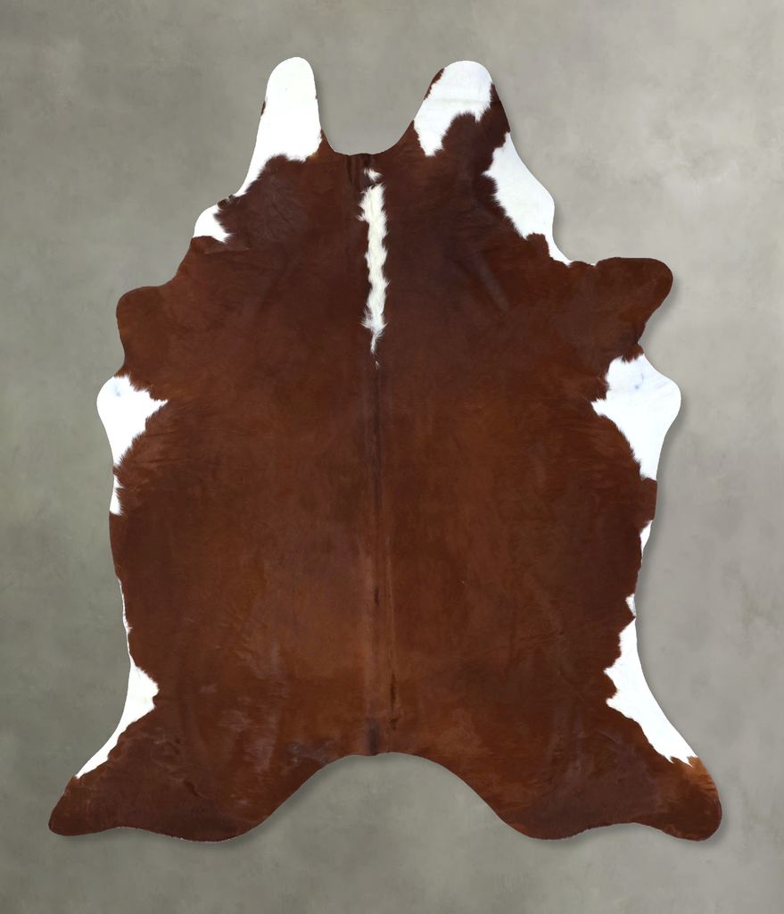 Hereford XX-Large Brazilian Cowhide Rug 8'6"H x 6'5"W #B20068 by Hudson Hides