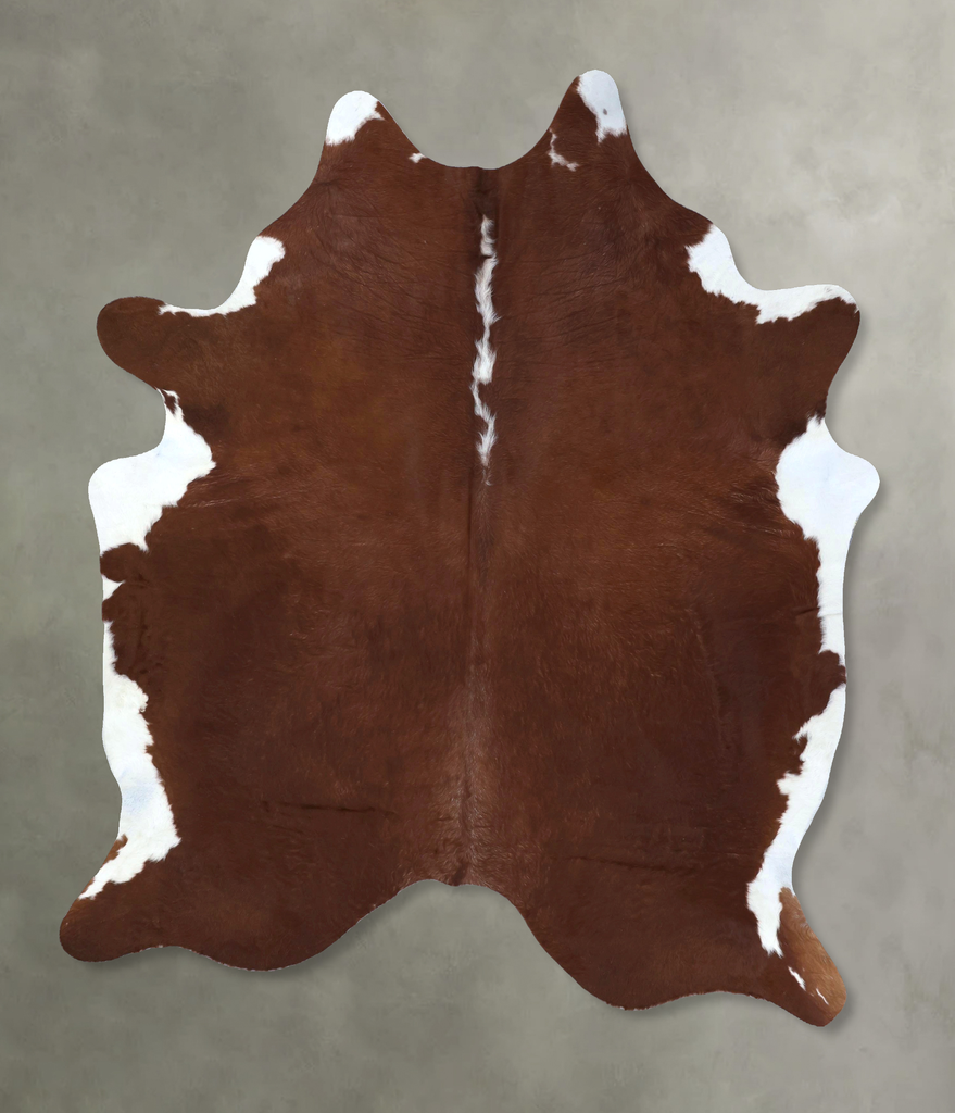 Hereford XX-Large Brazilian Cowhide Rug 8'3"H x 6'8"W #B20078 by Hudson Hides