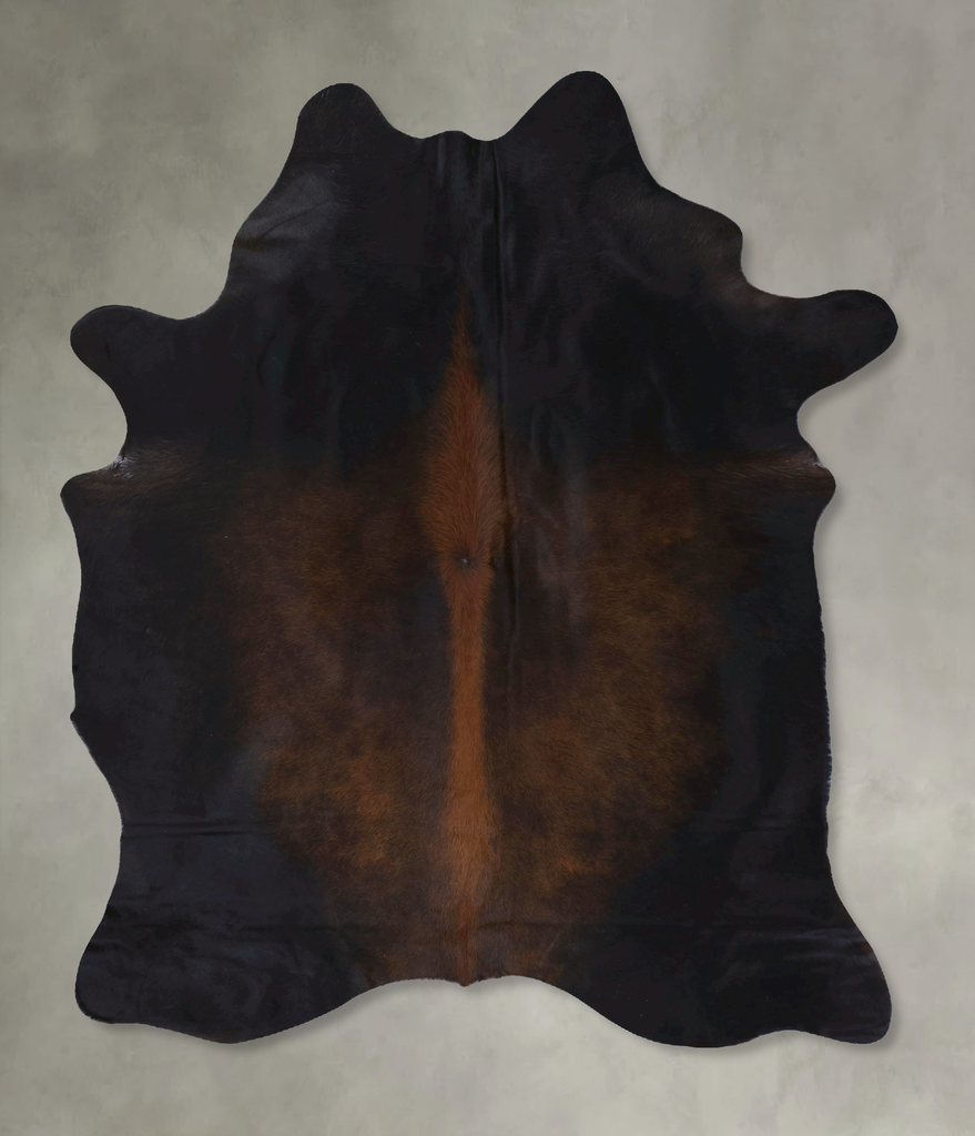 Chocolate X-Large Brazilian Cowhide Rug 7'7"H x 5'6"W #B20080 by Hudson Hides